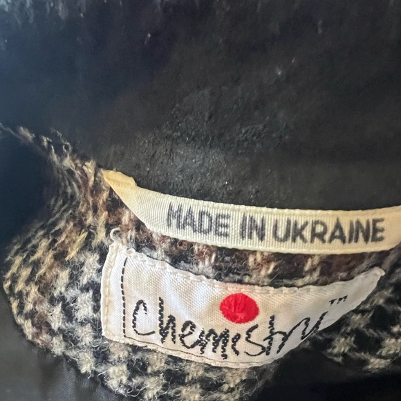 Vintage Chemistry Black and White Houndstooth Wool Blazer - Picture 9 of 12